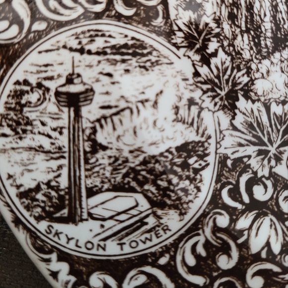 Vintage Wood & Sons English Ironstone Niagara Falls Canada Plate - Picture 8 of 8